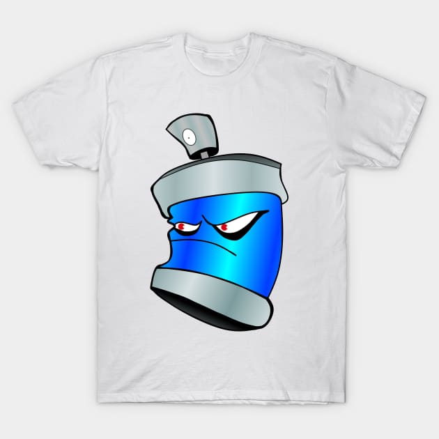 Blue Angry Pepsi T-Shirt by  Colorful&Goldie